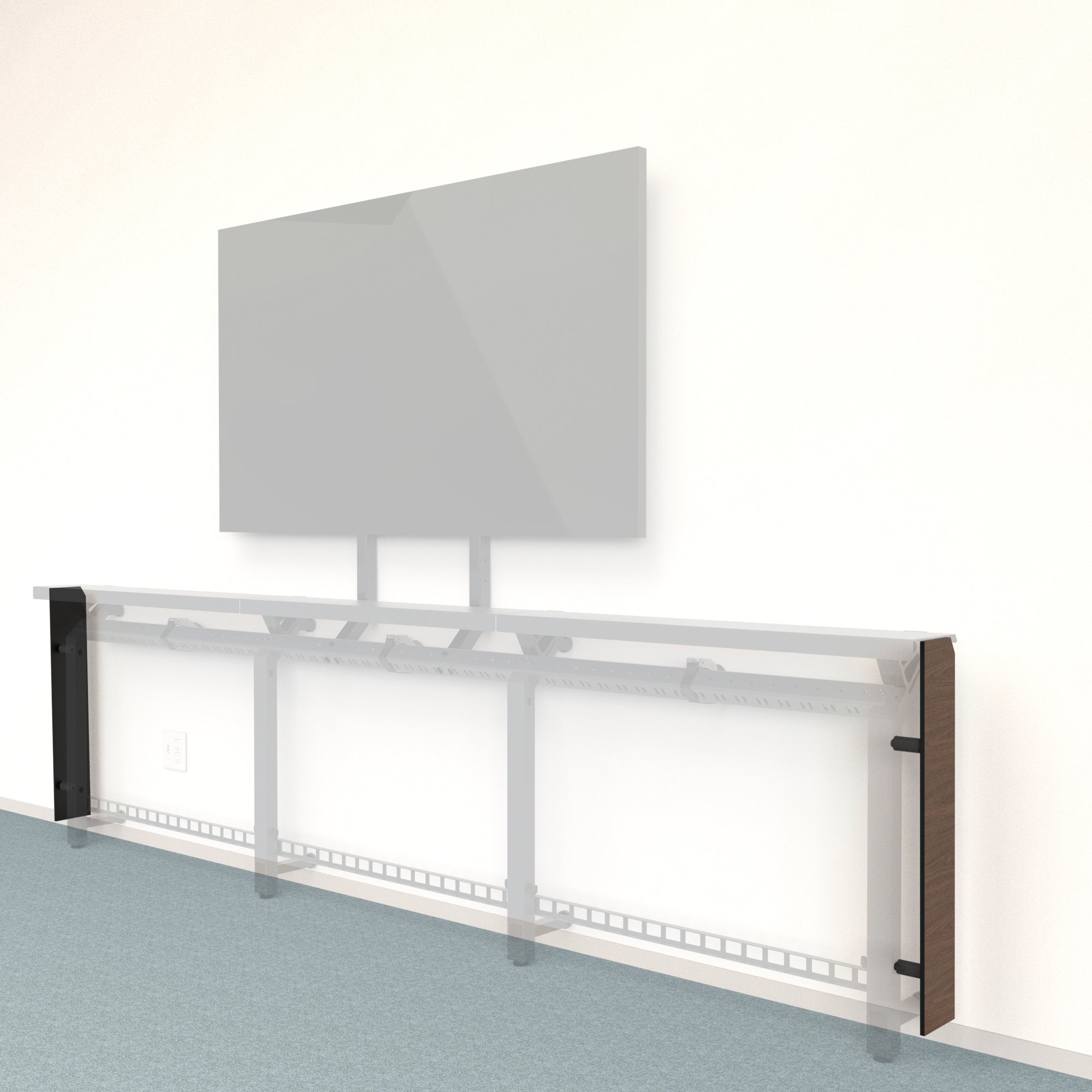 Framework Tall End Cap Set in 3M DI-NOC finish.