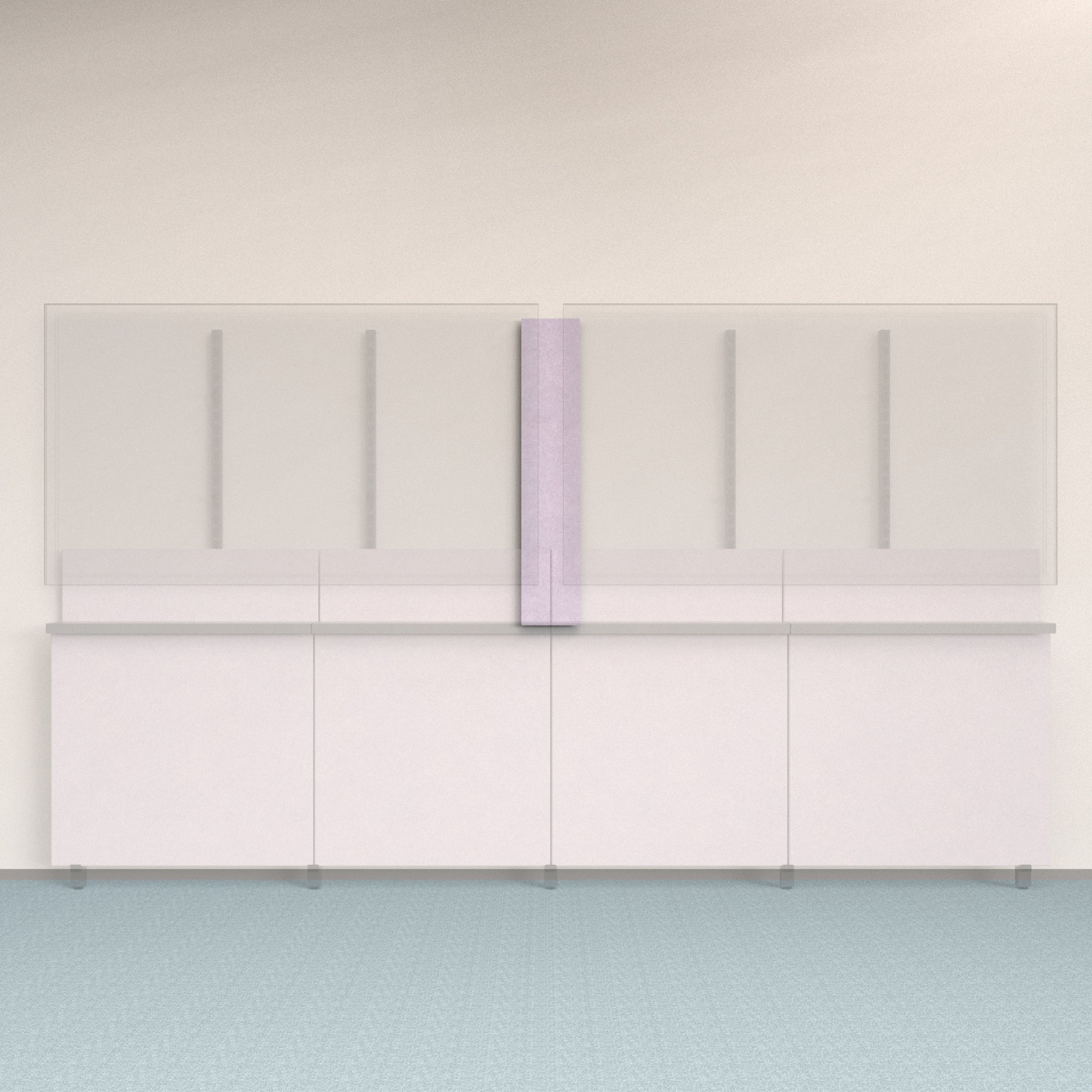 Framework Accent Wall Panel in Lilac finish.