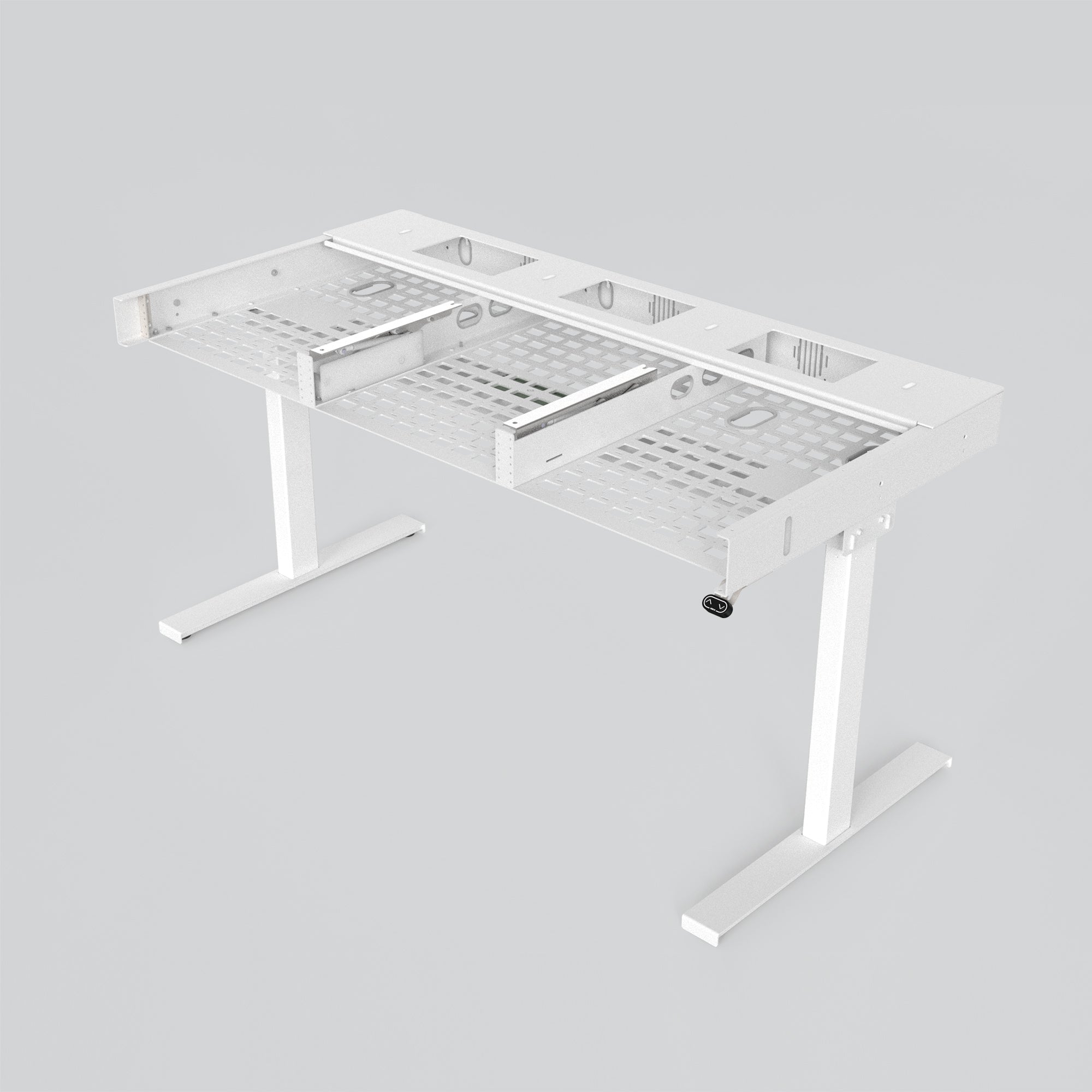 Heckler Lectern 6U — classroom installation with instructor, front view