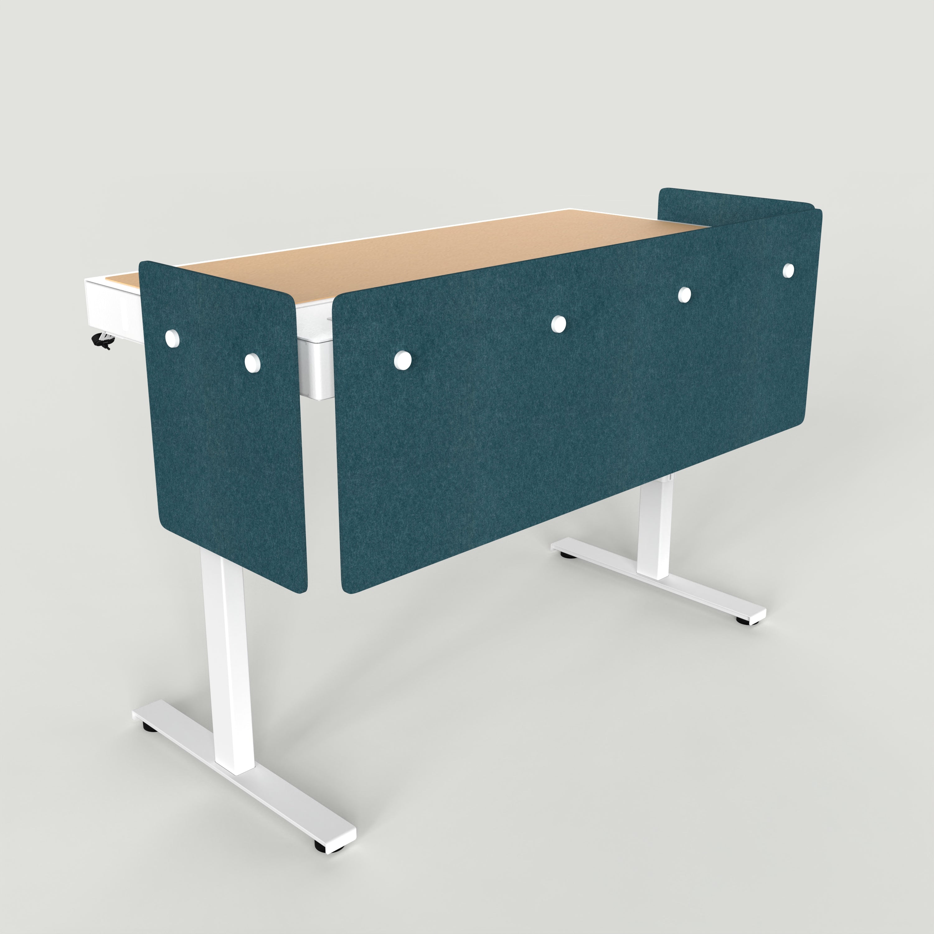 Standard Modesty Panel Set for Heckler Lectern 6U in Atlantic finish.