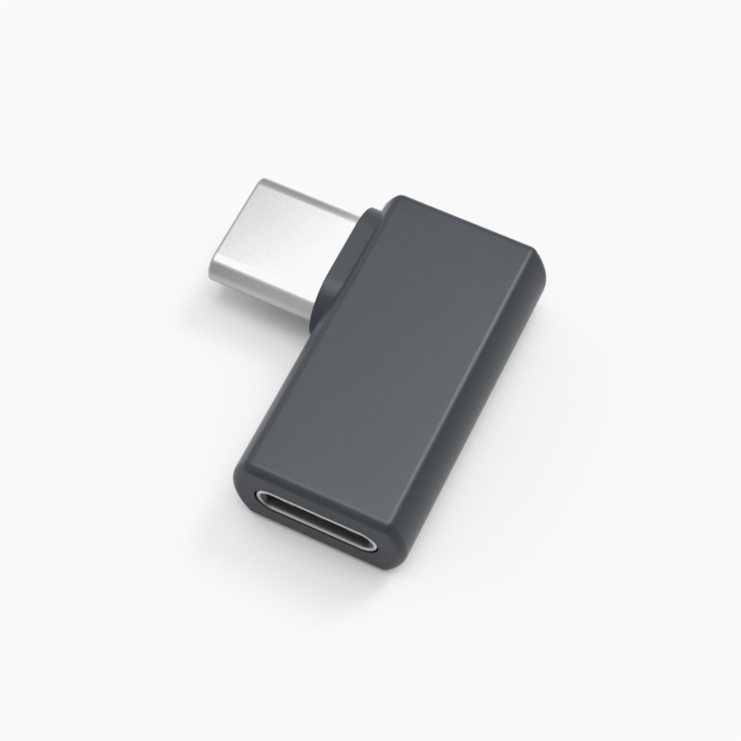 USB-C Right Angle Adapter T525, USB-C male and female connector ends