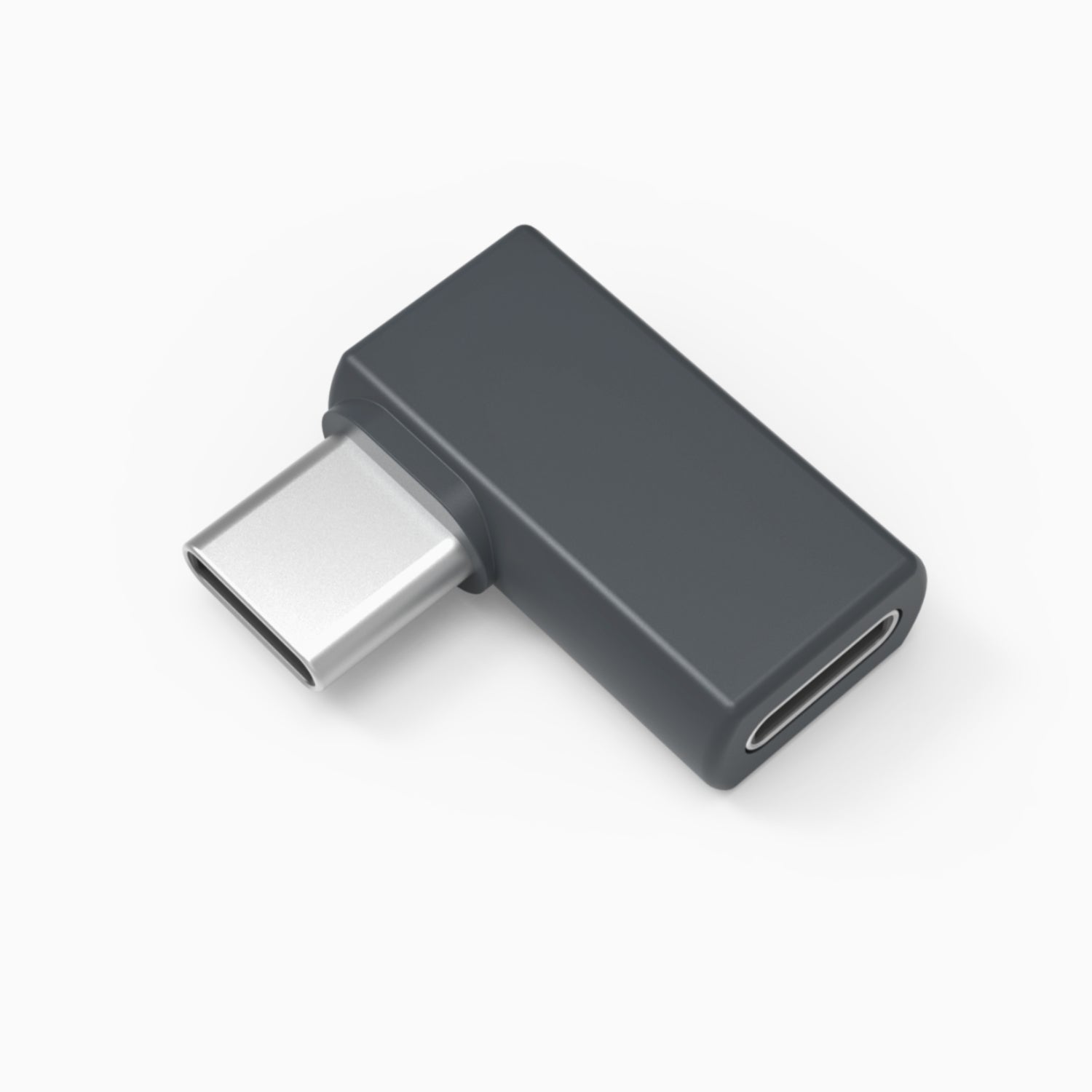 USB-C Right Angle Adapter T525, side profile showing right-angle bend