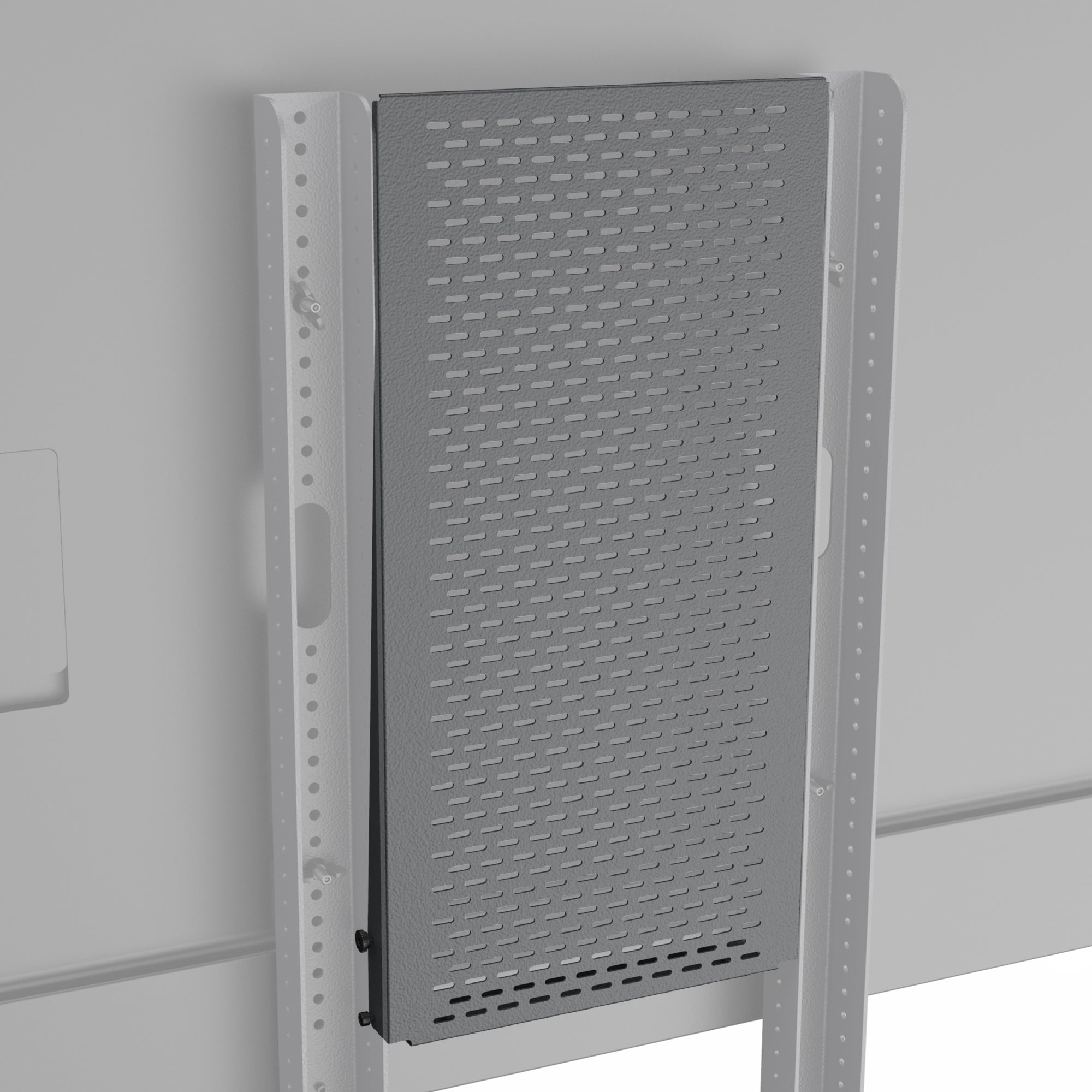 Device Panel XL for Heckler AV Cart — Black Grey finish, product shot