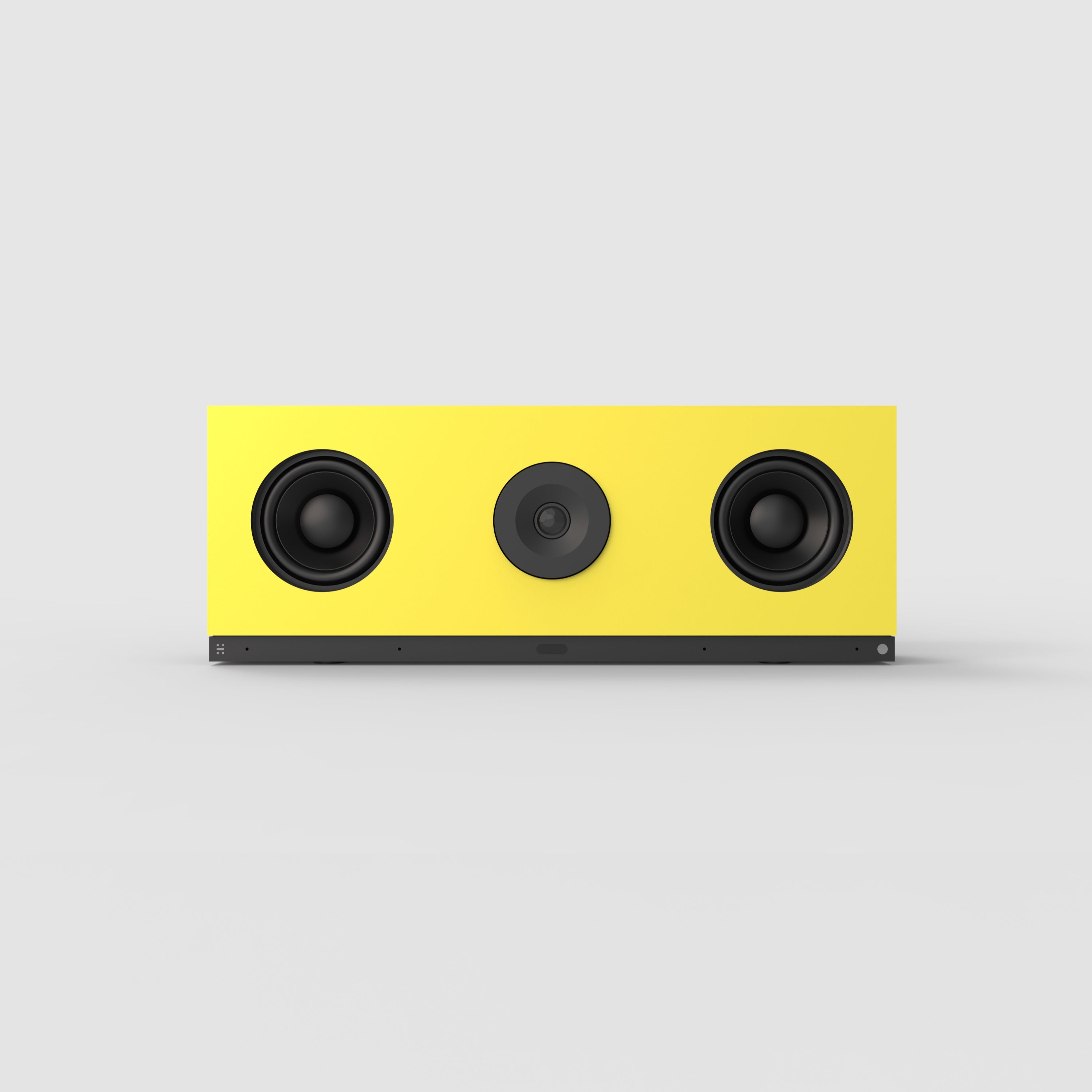 Heckler Snap-On Front Plate for Huddly C1 in Fresh Yellow — front view