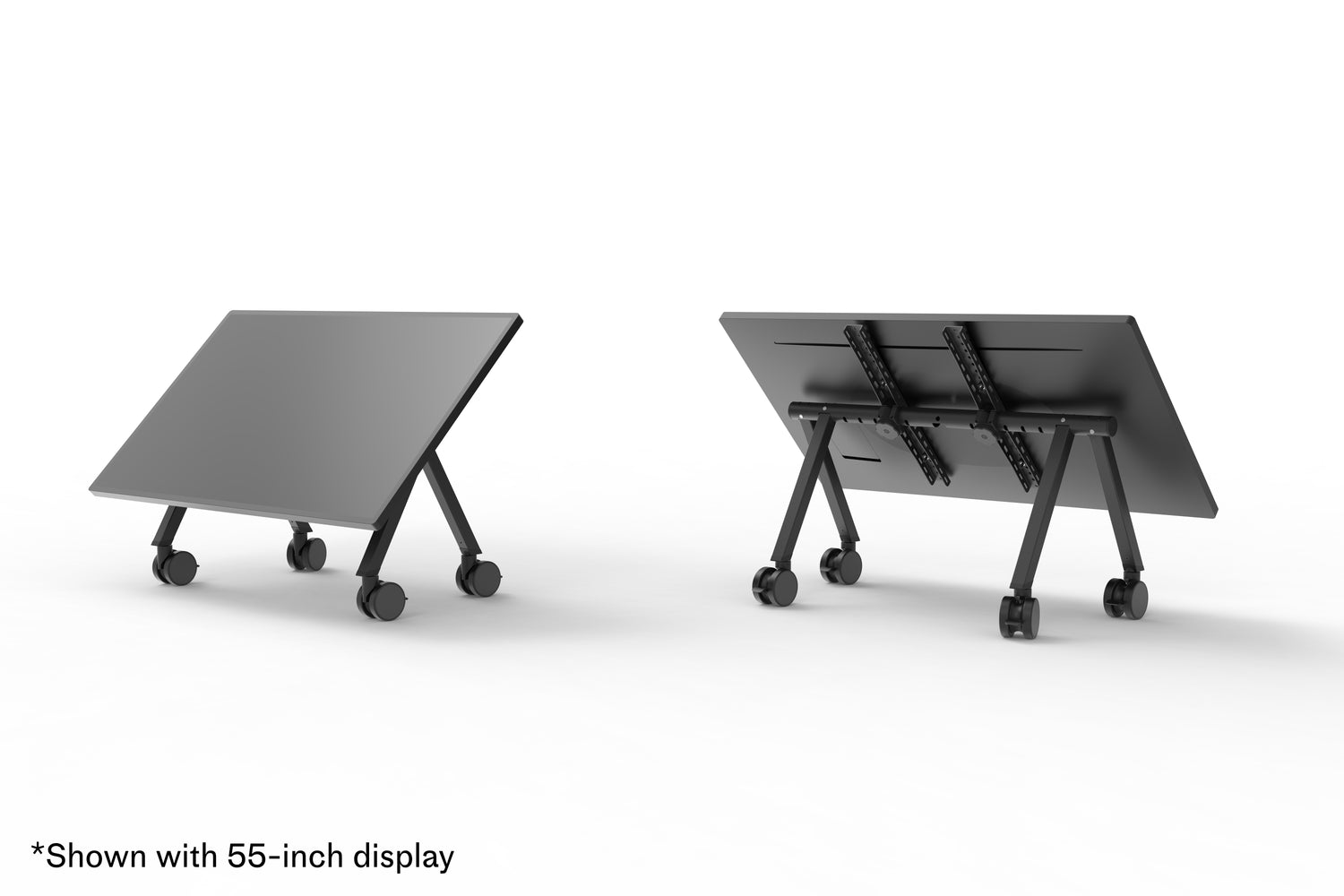 Heckler Confidence Stand with 55 inch display