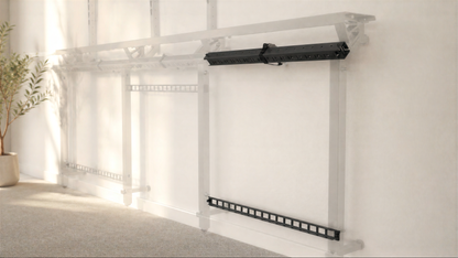 Framework Beam and Crossbar installed with Framework components.