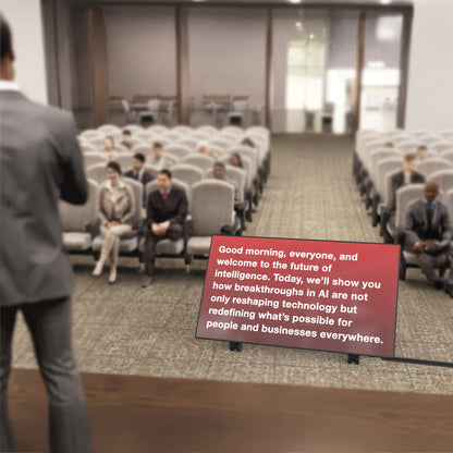 Heckler Confidence Stand on stage at live event