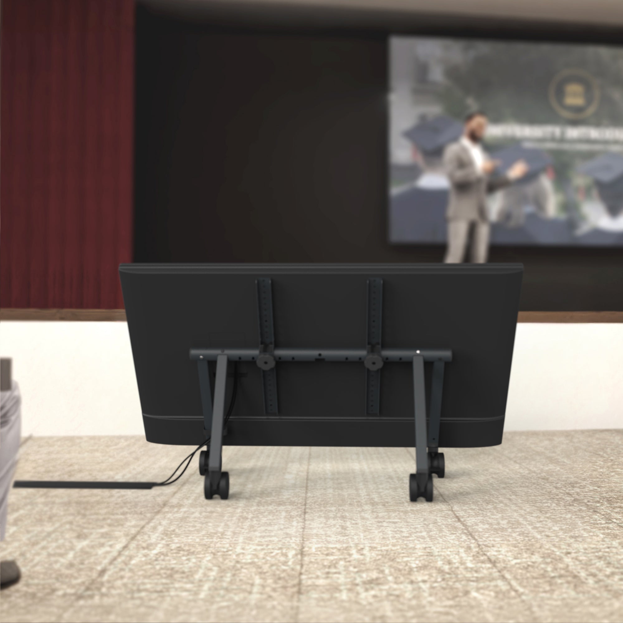 Heckler Confidence Stand rear view showing cable management