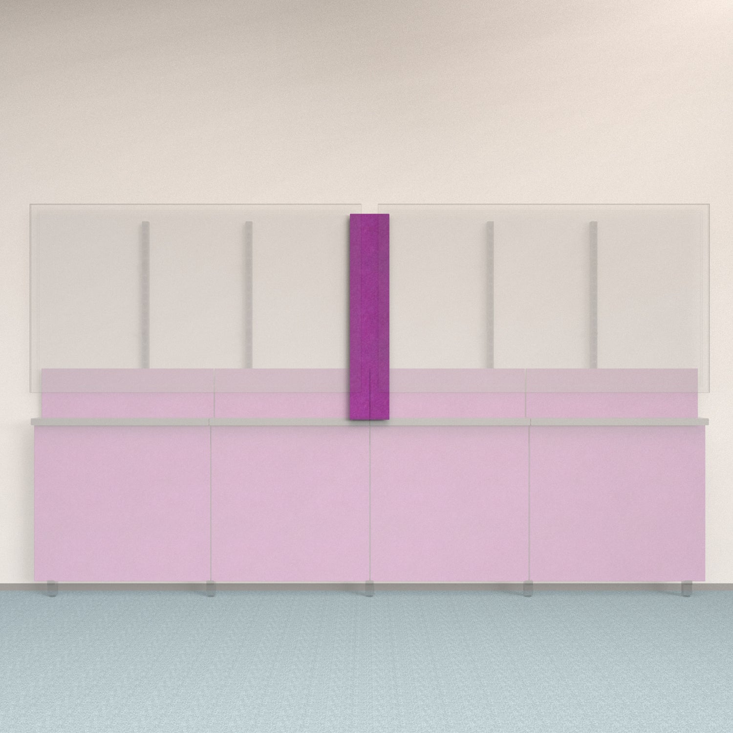 Framework Accent Wall Panel in Lavender finish.
