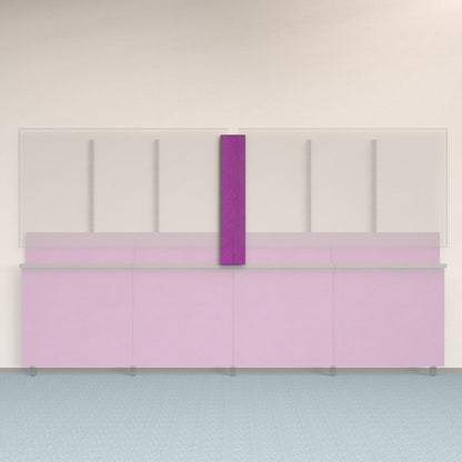 Framework Accent Wall Panel in Lavender finish.