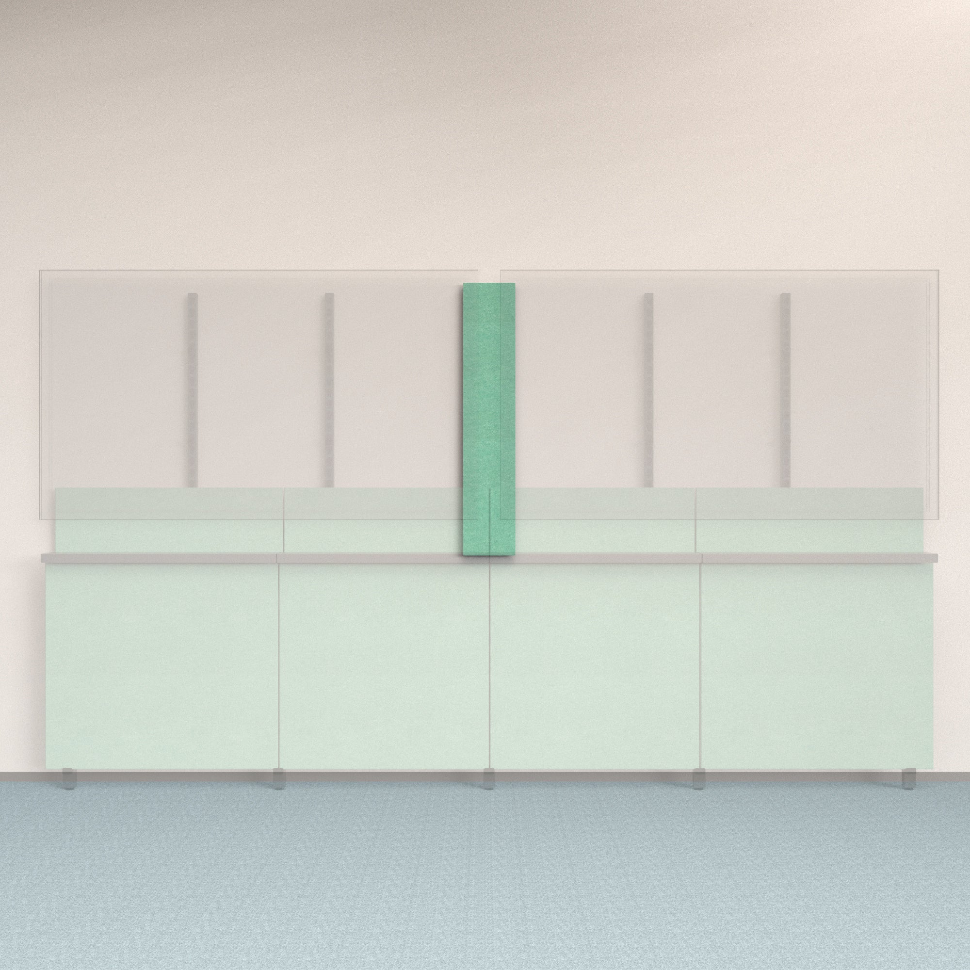 Framework Accent Wall Panel in Mint finish.