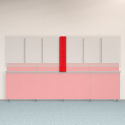 Framework Accent Wall Panel in Scarlet finish.