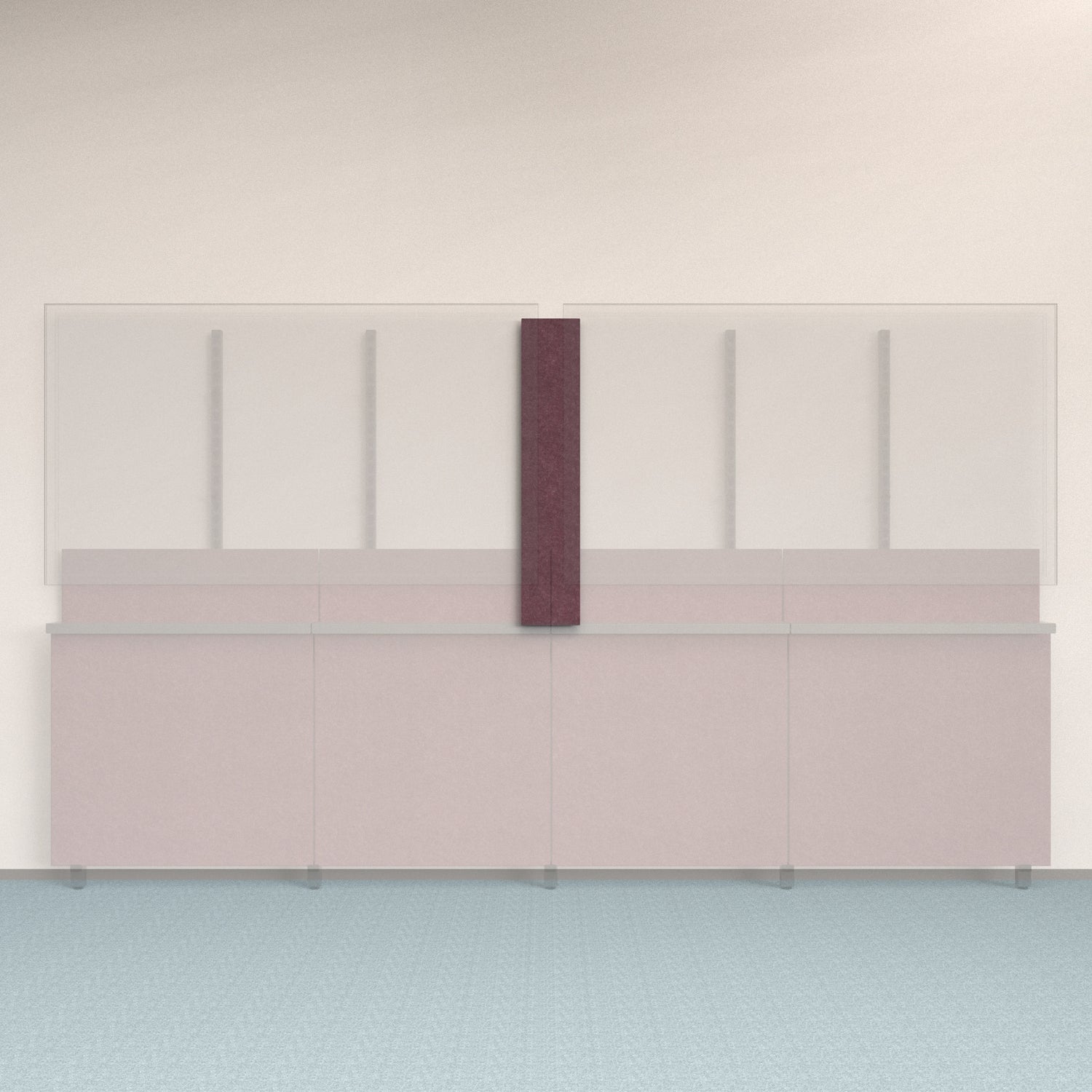 Framework Accent Wall Panel in Wine finish.