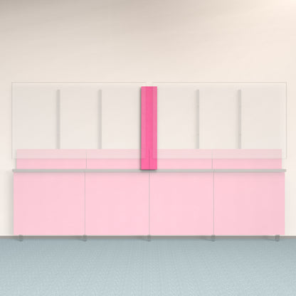 Framework Accent Wall Panel in Raspberry finish.
