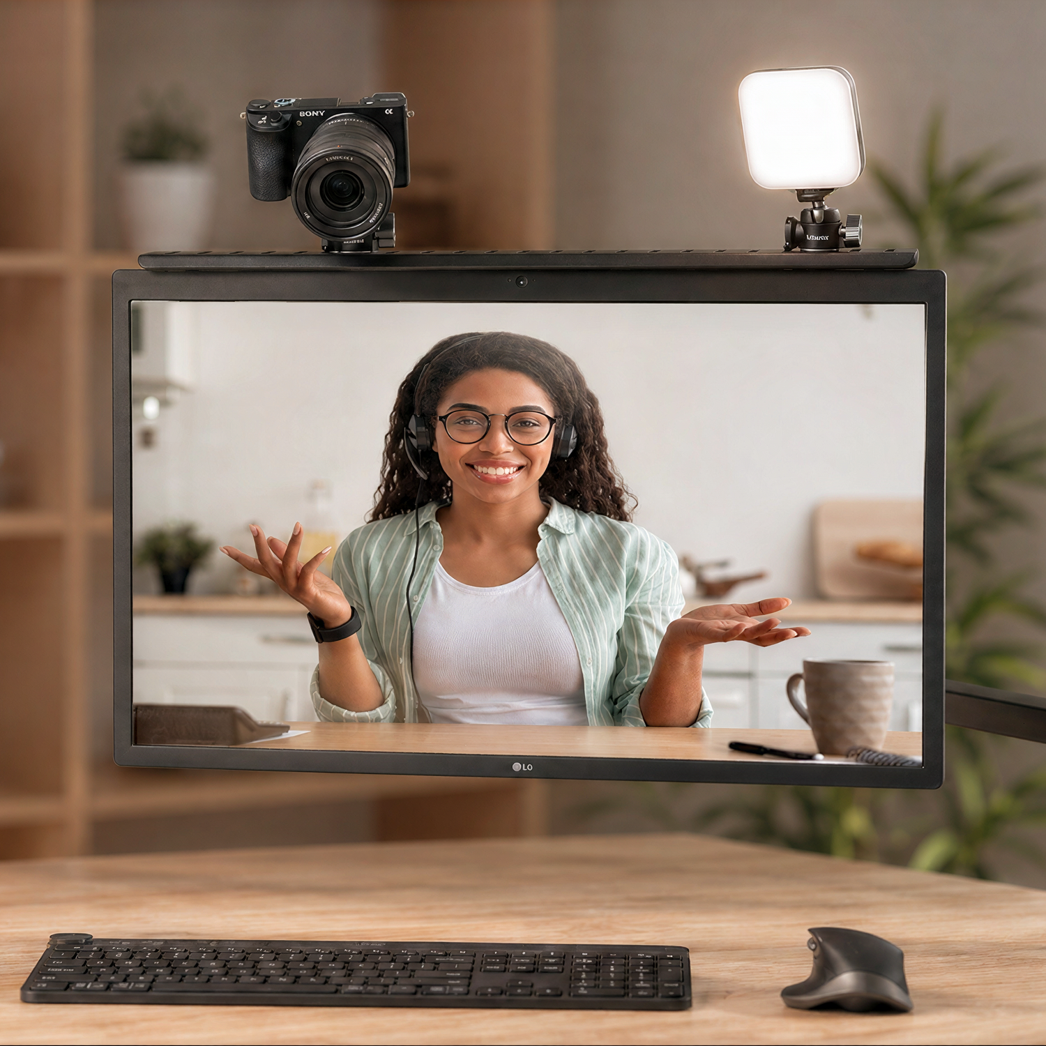 Heckler Camera Shelf XL for Monitor Arms product view.