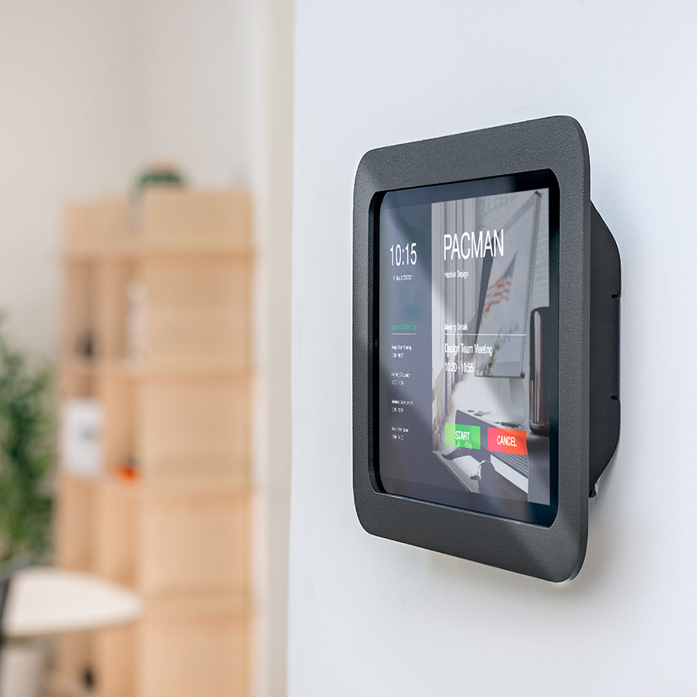 Heckler OnWall Mount for iPad mini 6th and 7th Generation — front view in Black Grey