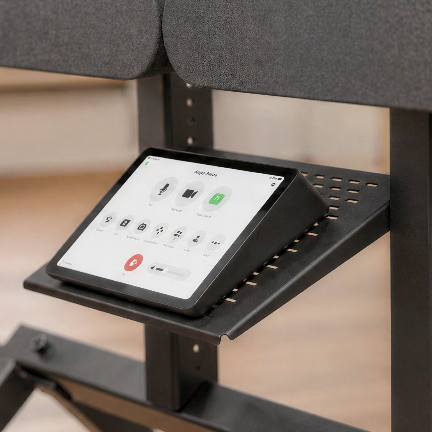 Soundbar Mount for Heckler AV Cart product view.
