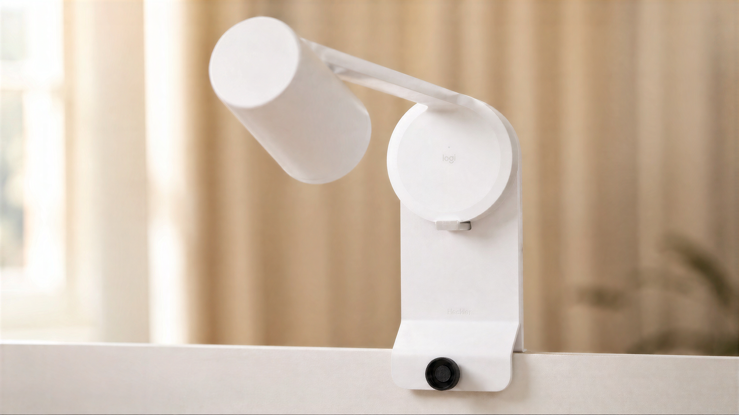 Whiteboard Mount for Logitech Scribe installed on a whiteboard.