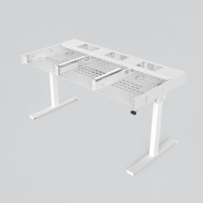 Heckler Lectern 6U — classroom installation with instructor, front view