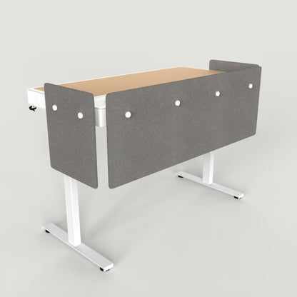 Standard Modesty Panel Set for Heckler Lectern 6U in Ash finish.