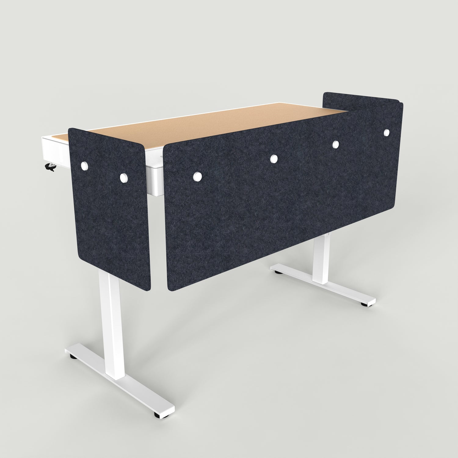Standard Modesty Panel Set for Heckler Lectern 6U in Cast finish.