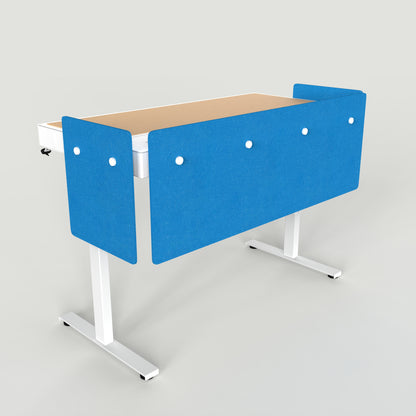 Standard Modesty Panel Set for Heckler Lectern 6U in Cayman finish.