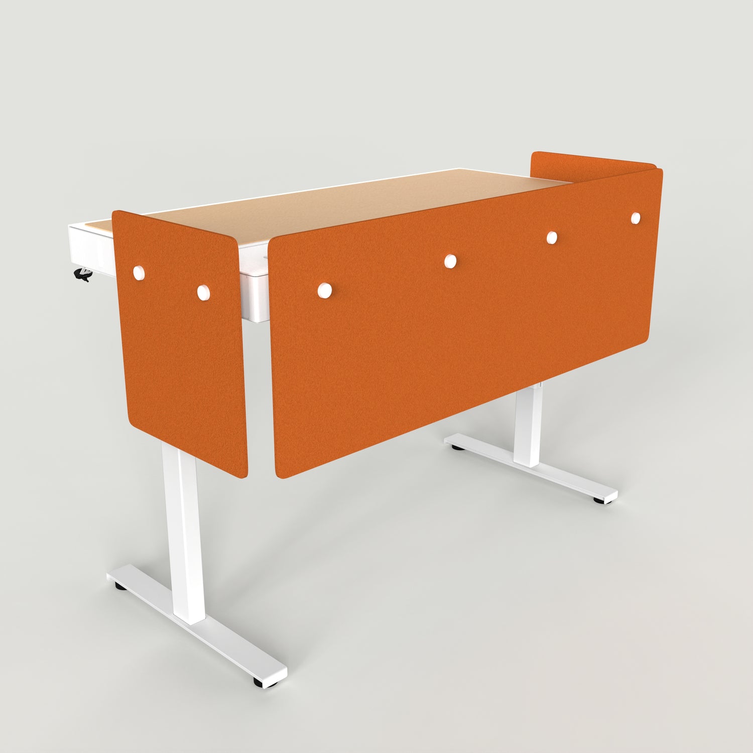 Standard Modesty Panel Set for Heckler Lectern 6U in Cinnamon finish.