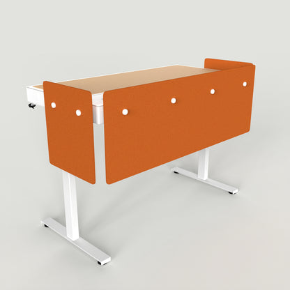 Standard Modesty Panel Set for Heckler Lectern 6U in Cinnamon finish.