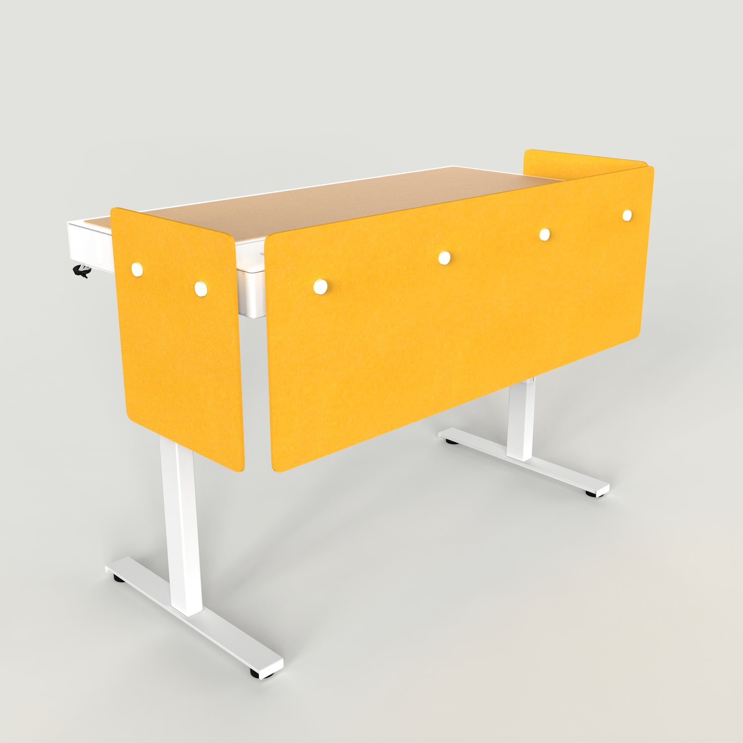 Standard Modesty Panel Set for Heckler Lectern 6U in Citrine finish.