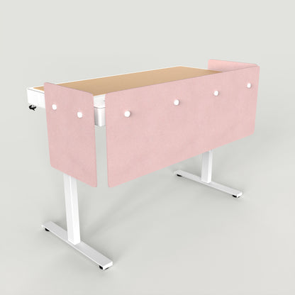 Standard Modesty Panel Set for Heckler Lectern 6U in Coral finish.