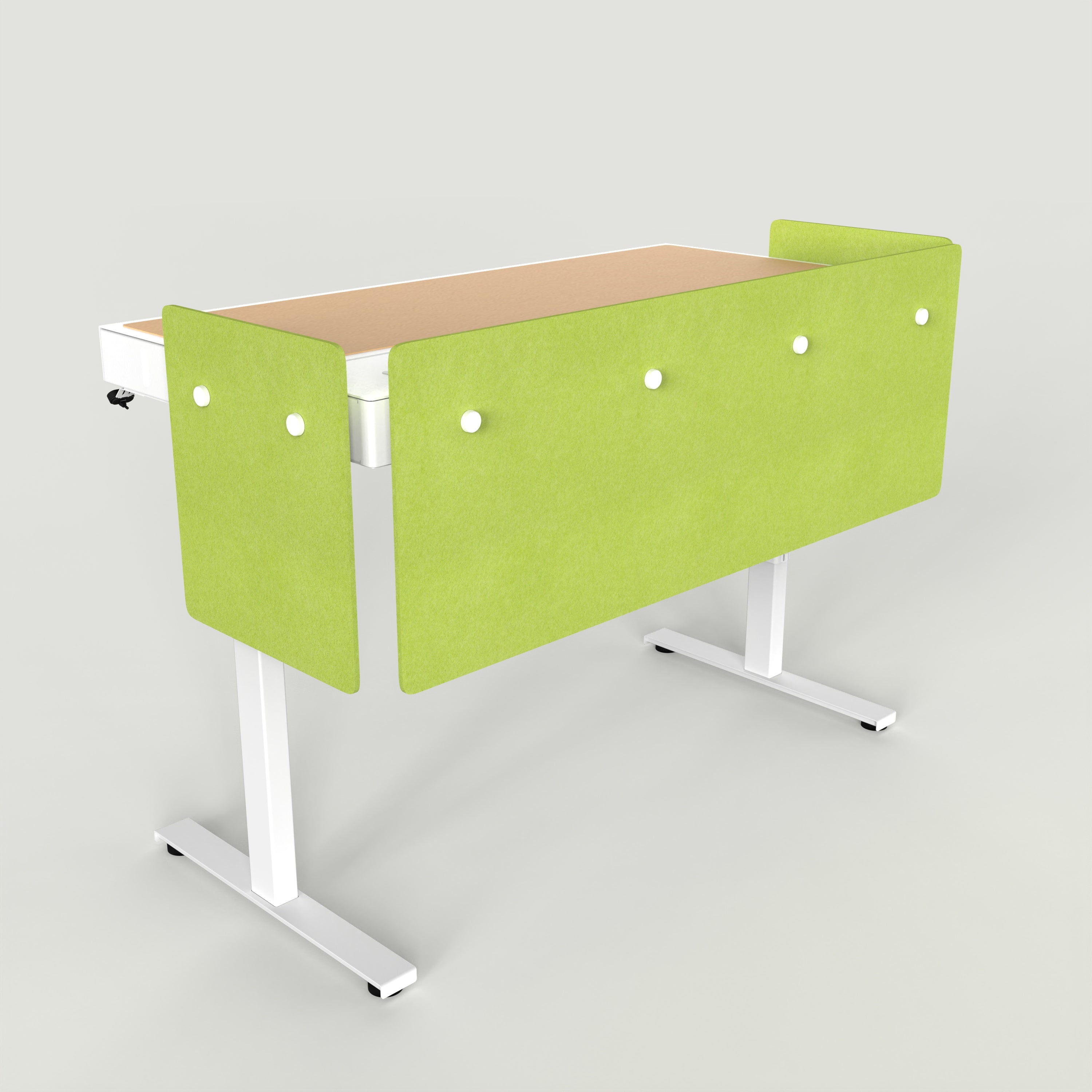 Standard Modesty Panel Set for Heckler Lectern 6U in Kiwi finish.