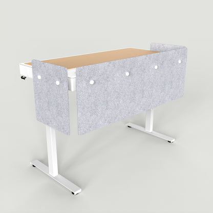 Standard Modesty Panel Set for Heckler Lectern 6U in Nickel finish.