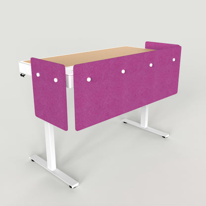 Standard Modesty Panel Set for Heckler Lectern 6U in Plum finish.