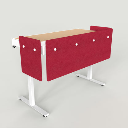 Standard Modesty Panel Set for Heckler Lectern 6U in Ruby finish.