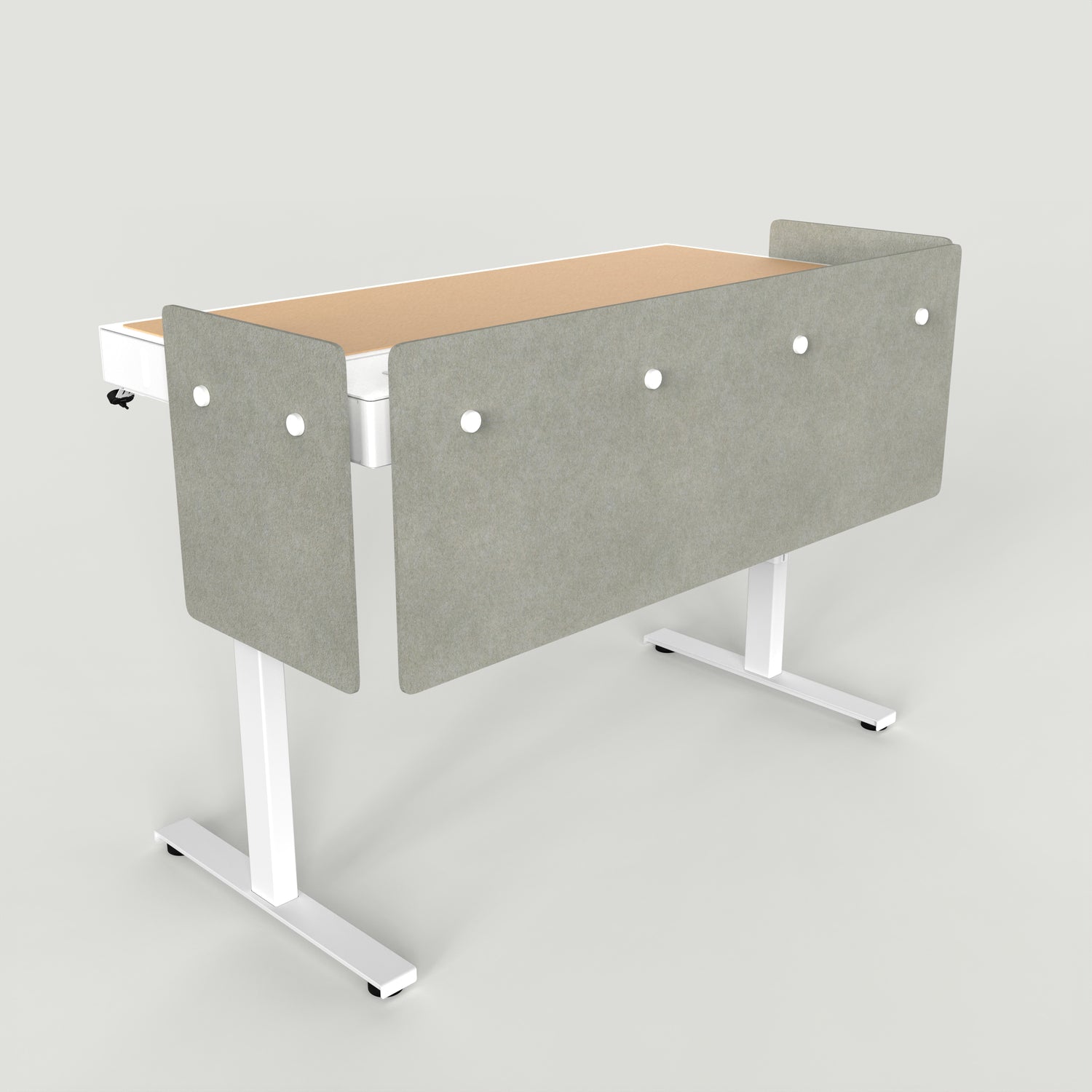 Standard Modesty Panel Set for Heckler Lectern 6U in Sage finish.
