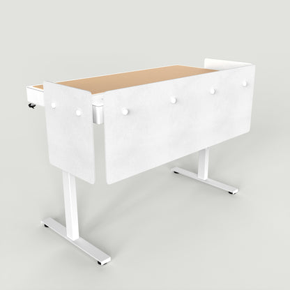 Standard Modesty Panel Set for Heckler Lectern 6U in Zinc finish.