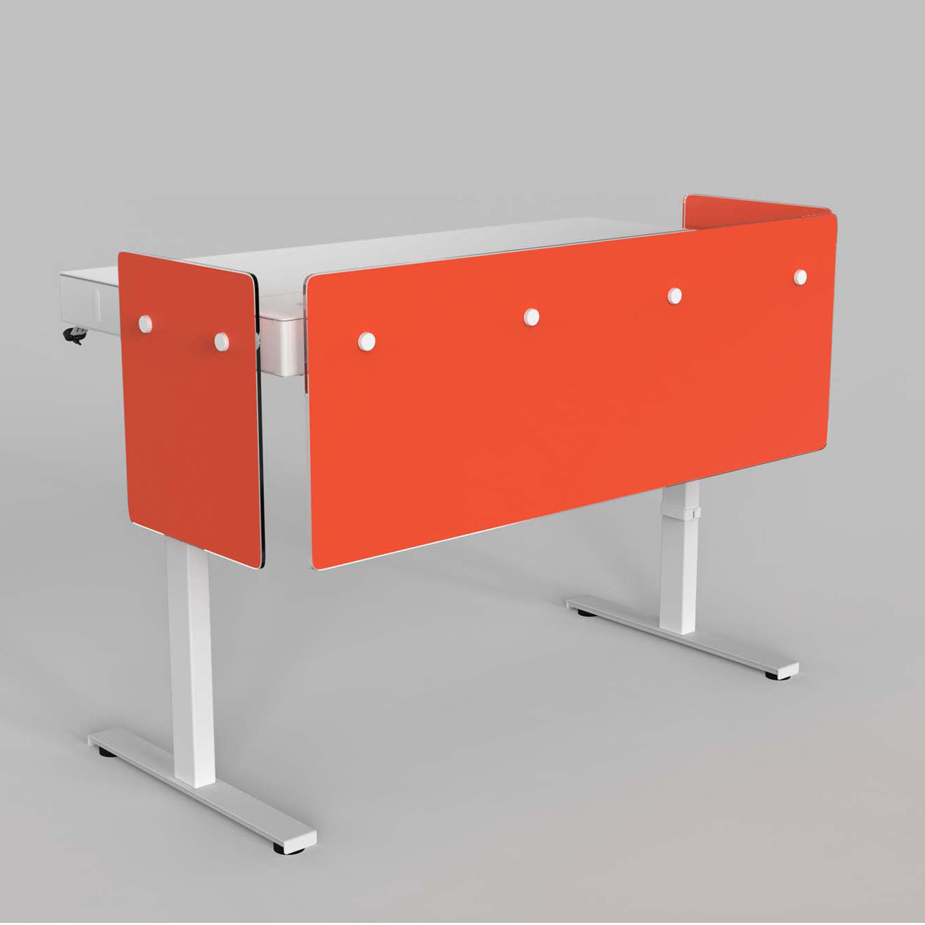 Premium Modesty Panel Set for Heckler Lectern 6U in Opaque Pantone PMS 165 C printed finish.