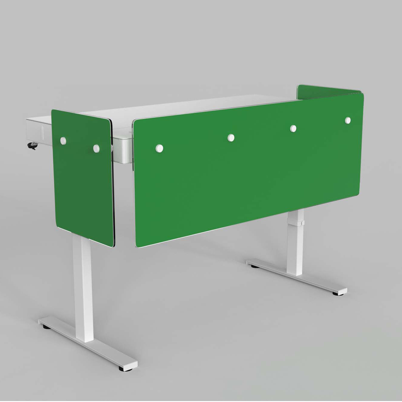 Premium Modesty Panel Set for Heckler Lectern 6U in Opaque Pantone PMS 354 C printed finish.
