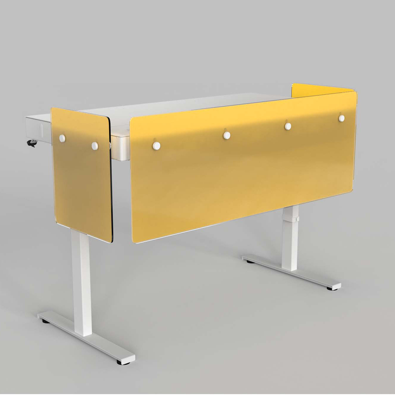 Premium Modesty Panel Set for Heckler Lectern 6U in Translucent Pantone PMS 123 C printed finish.