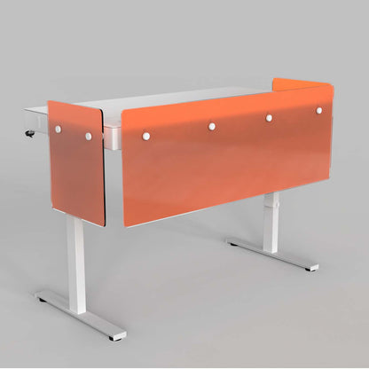 Premium Modesty Panel Set for Heckler Lectern 6U in Translucent Pantone PMS 165 C printed finish.