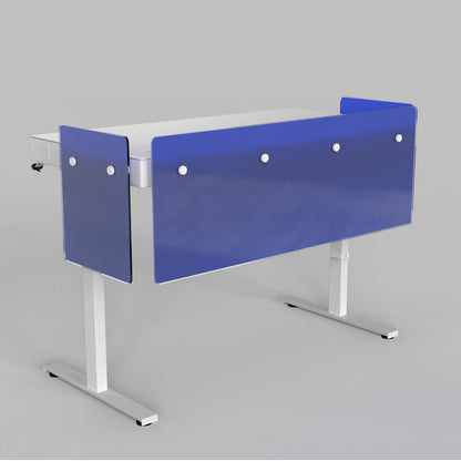 Premium Modesty Panel Set for Heckler Lectern 6U in Translucent Pantone PMS 286 C printed finish.