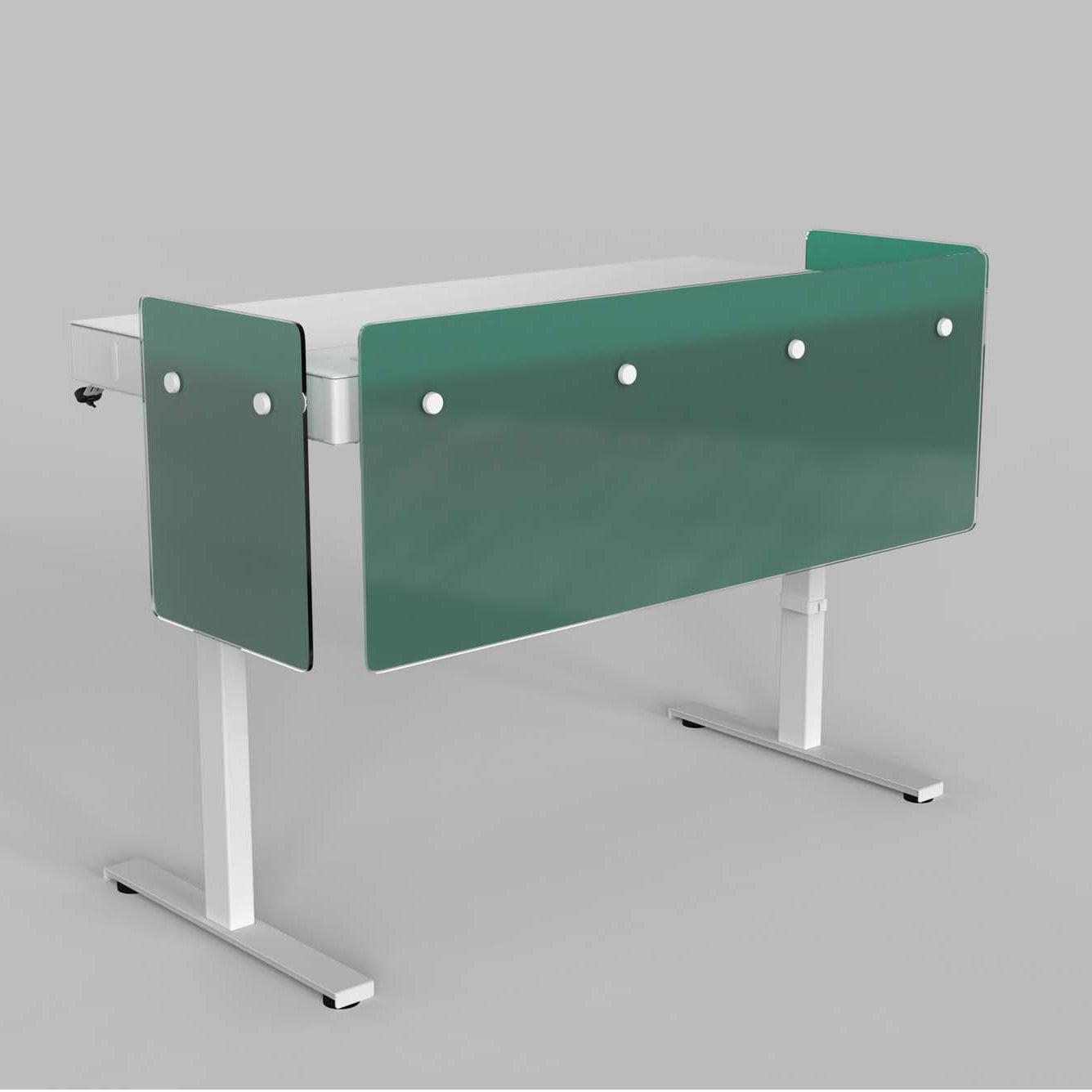 Premium Modesty Panel Set for Heckler Lectern 6U in Translucent Pantone PMS 3298 C printed finish.