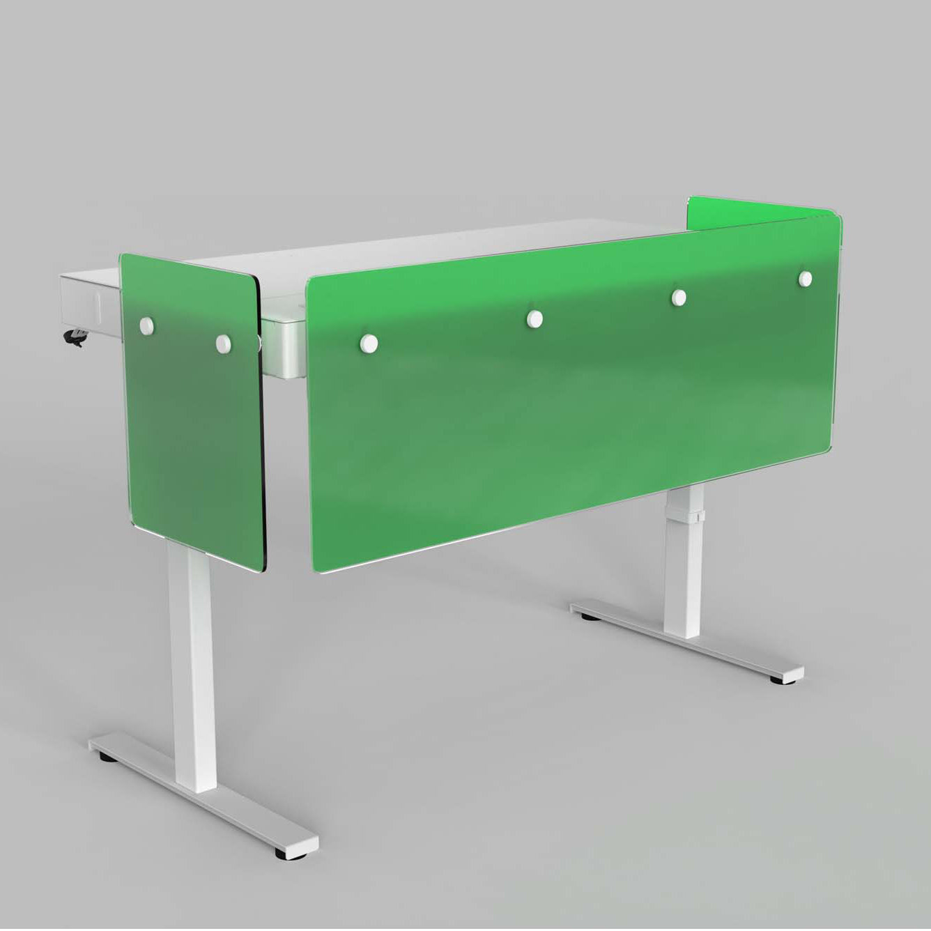 Premium Modesty Panel Set for Heckler Lectern 6U in Translucent Pantone PMS 354 C printed finish.