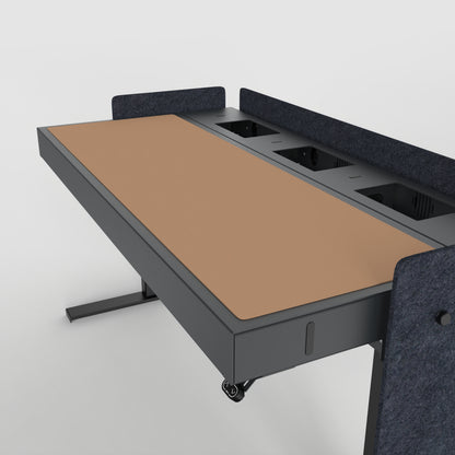 Deskpad for Heckler Lectern 6U in Walnut finish.
