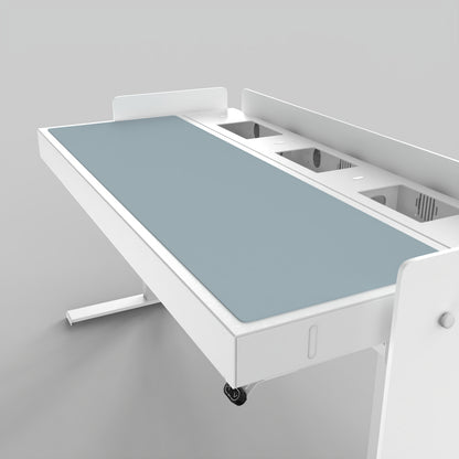 Deskpad for Heckler Lectern 6U in Blue Haze finish.