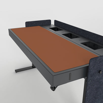 Deskpad for Heckler Lectern 6U in Brick finish.