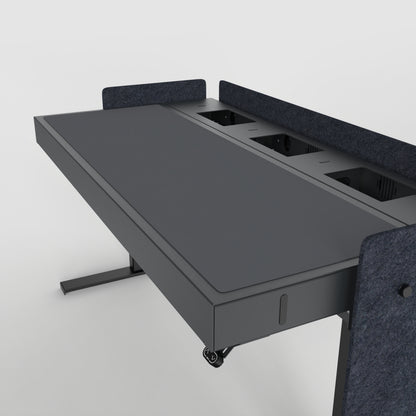 Deskpad for Heckler Lectern 6U in Basalt finish.