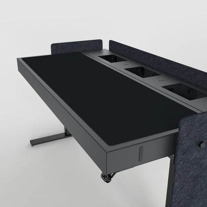 Deskpad for Heckler Lectern 6U in Nero finish.
