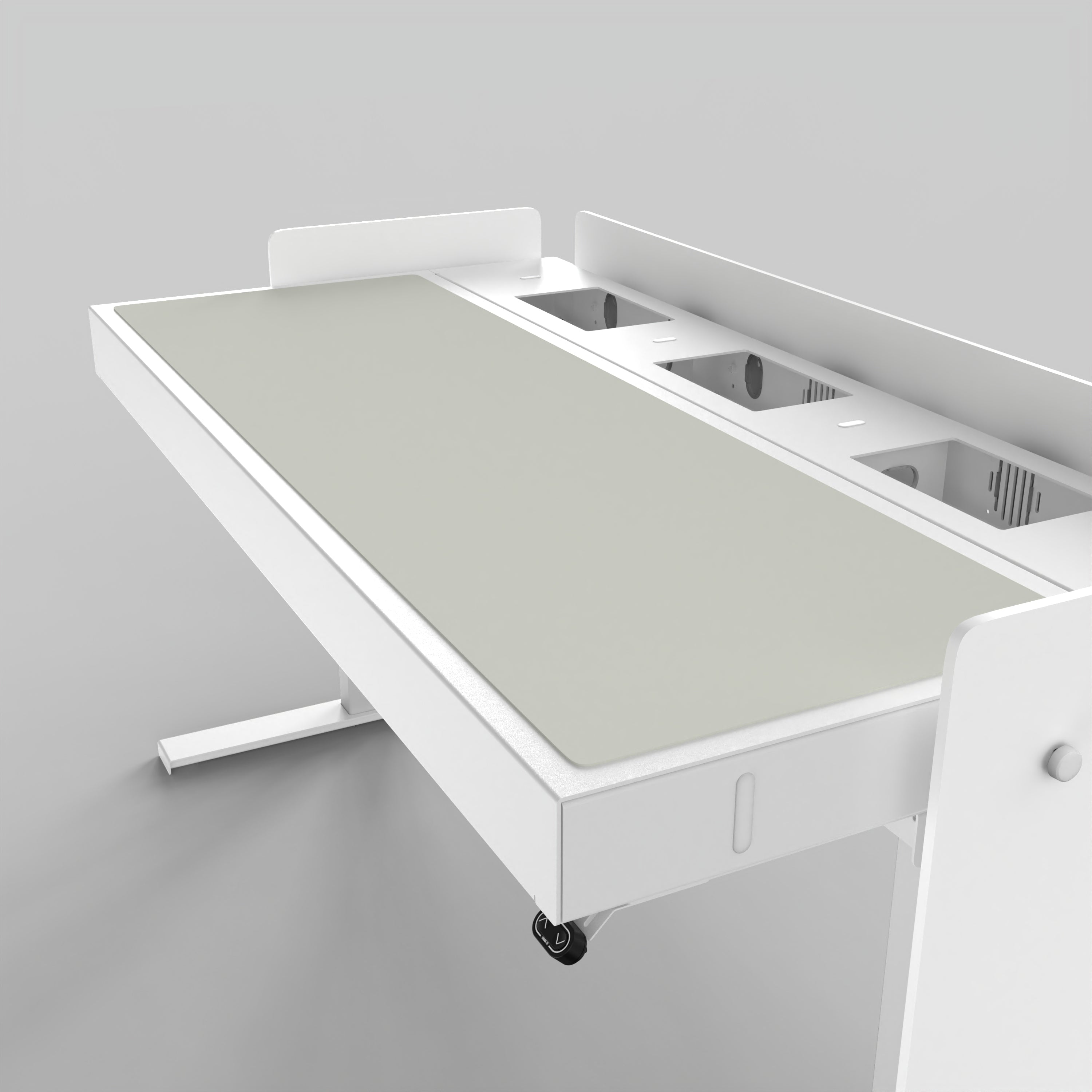 Deskpad for Heckler Lectern 6U in Vapour finish.