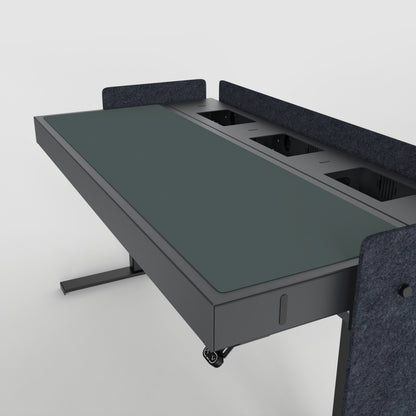 Deskpad for Heckler Lectern 6U in Pewter finish.